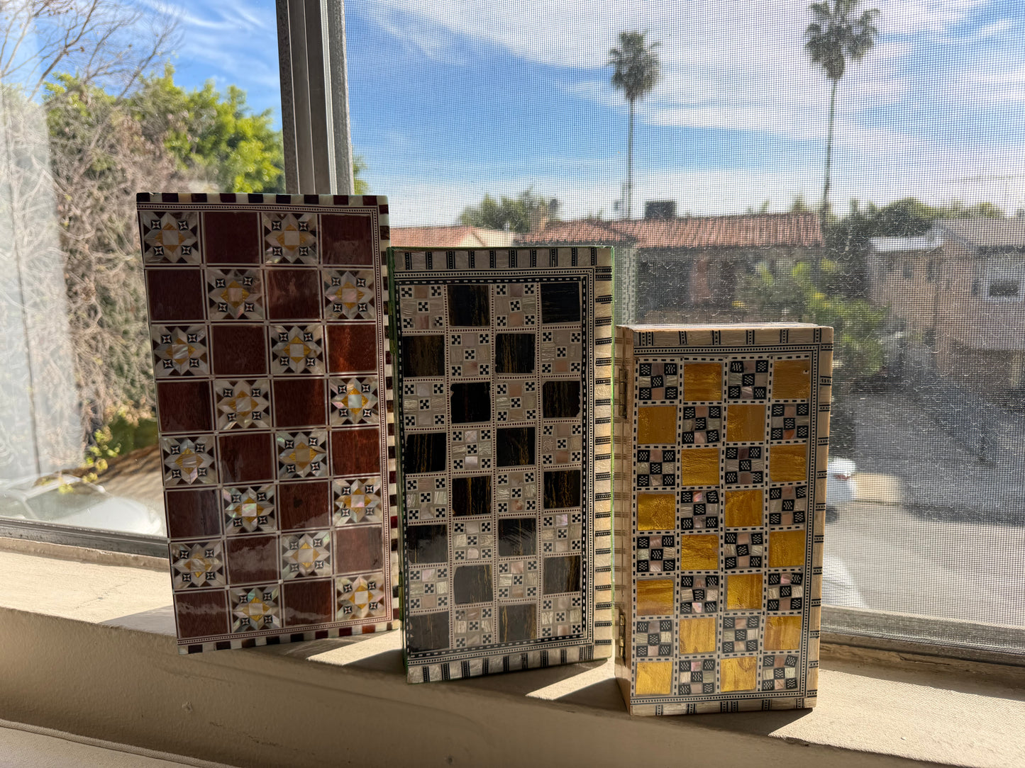 Golden Hour Backgammon Set