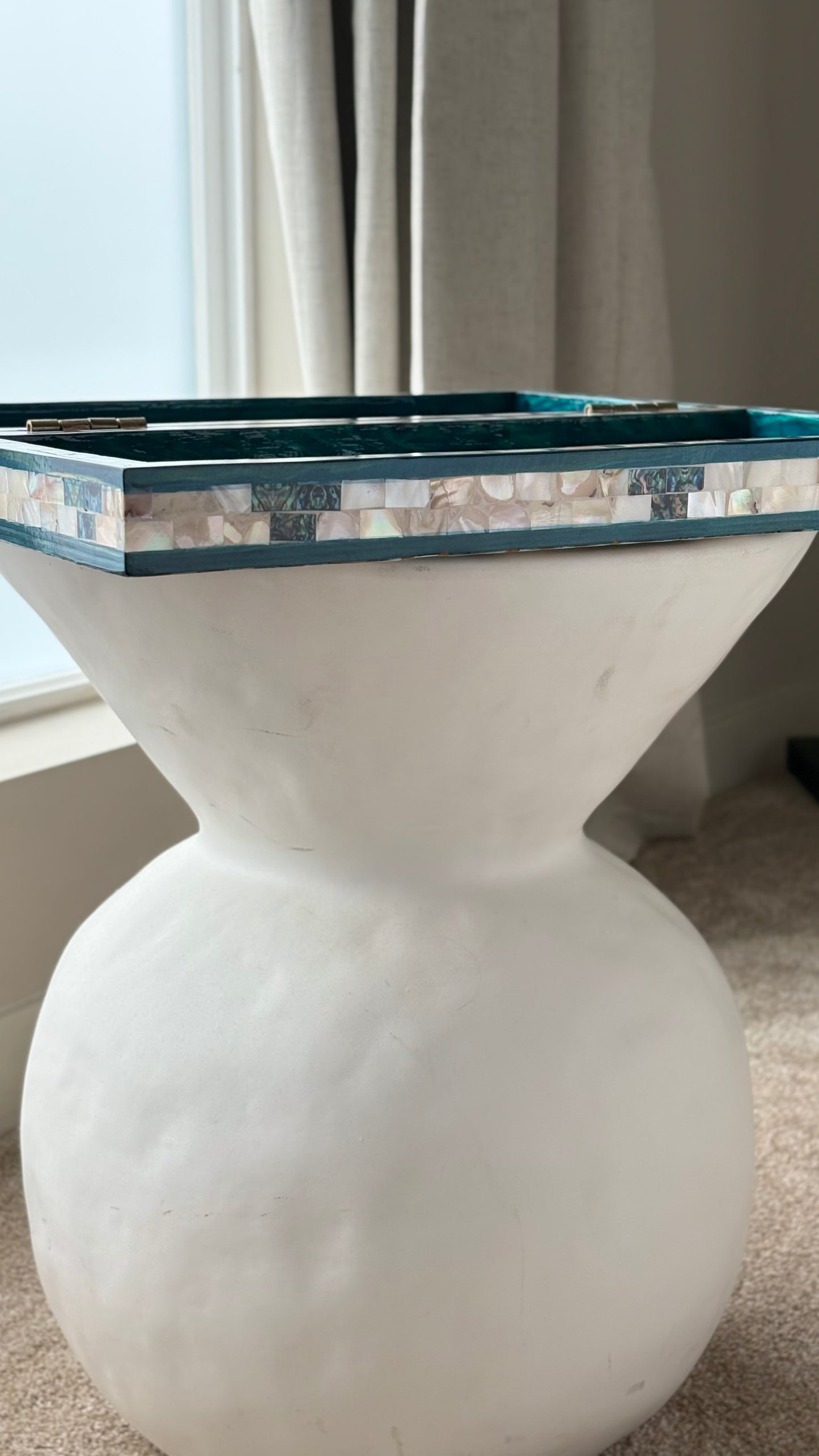 Turquoise Artisan Backgammon Set